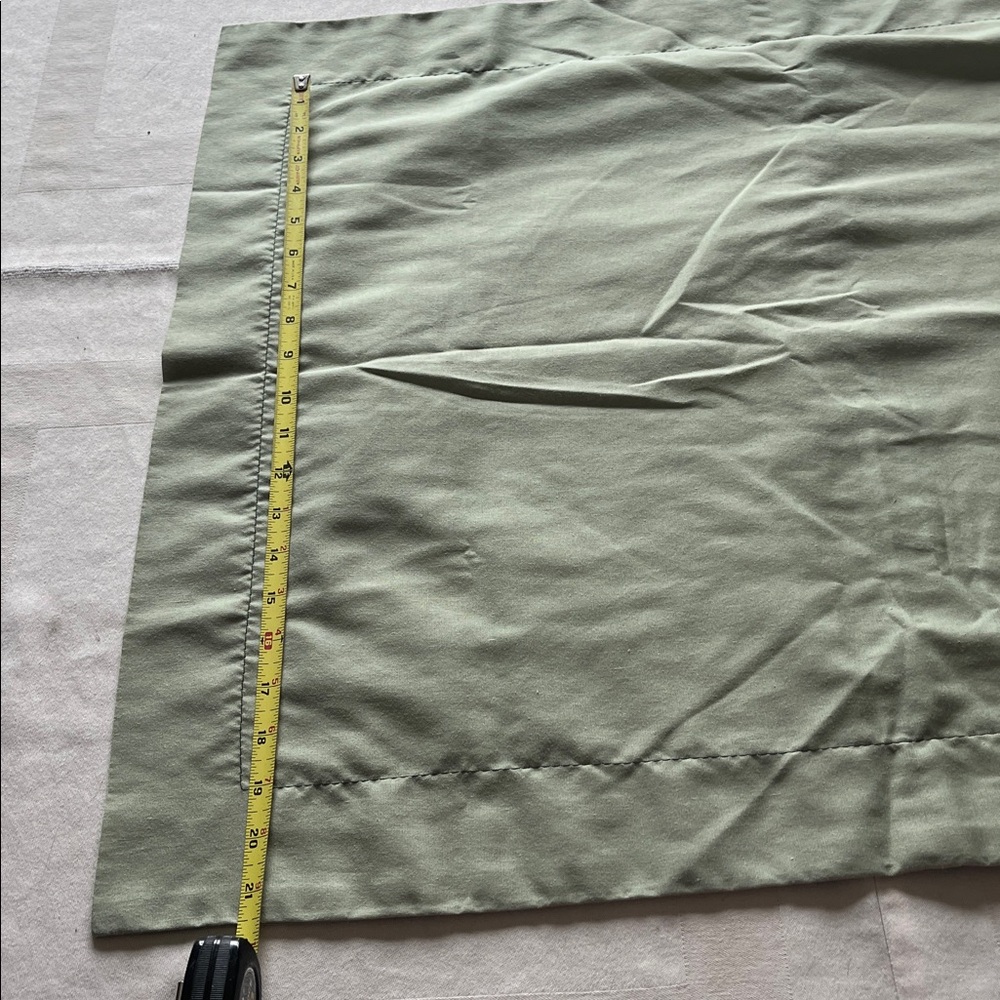 Twin Bed Ruffle Skirt And Sham Set Sage Green - Picture 3 of 4